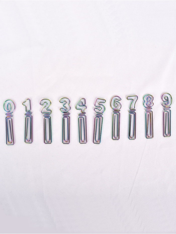 Numbers Paper Clips | Numeric Paper Clips | Creative Stationery (1 dozen/lot)
