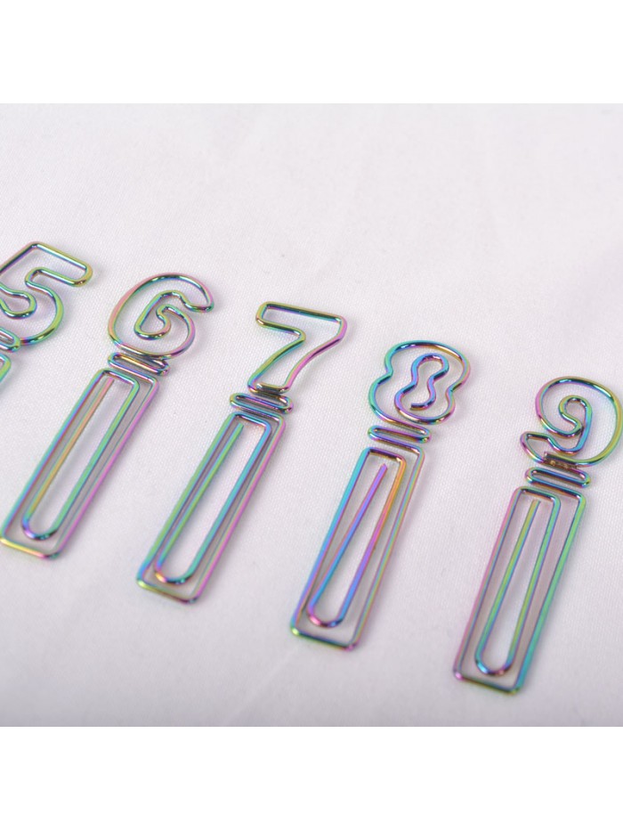 Numbers Paper Clips | Numeric Paper Clips | Creative Stationery (1 dozen/lot)
